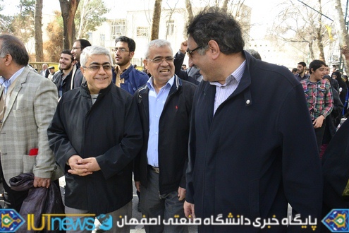 حضور باشکوه دانشگاهیان دانشگاه صنعتی اصفهان در راهپیمایی 22 بهمن