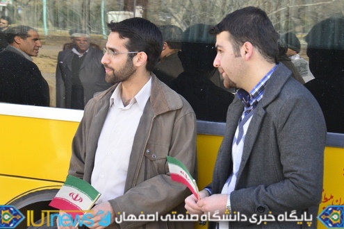 حضور باشکوه دانشگاهیان دانشگاه صنعتی اصفهان در راهپیمایی 22 بهمن
